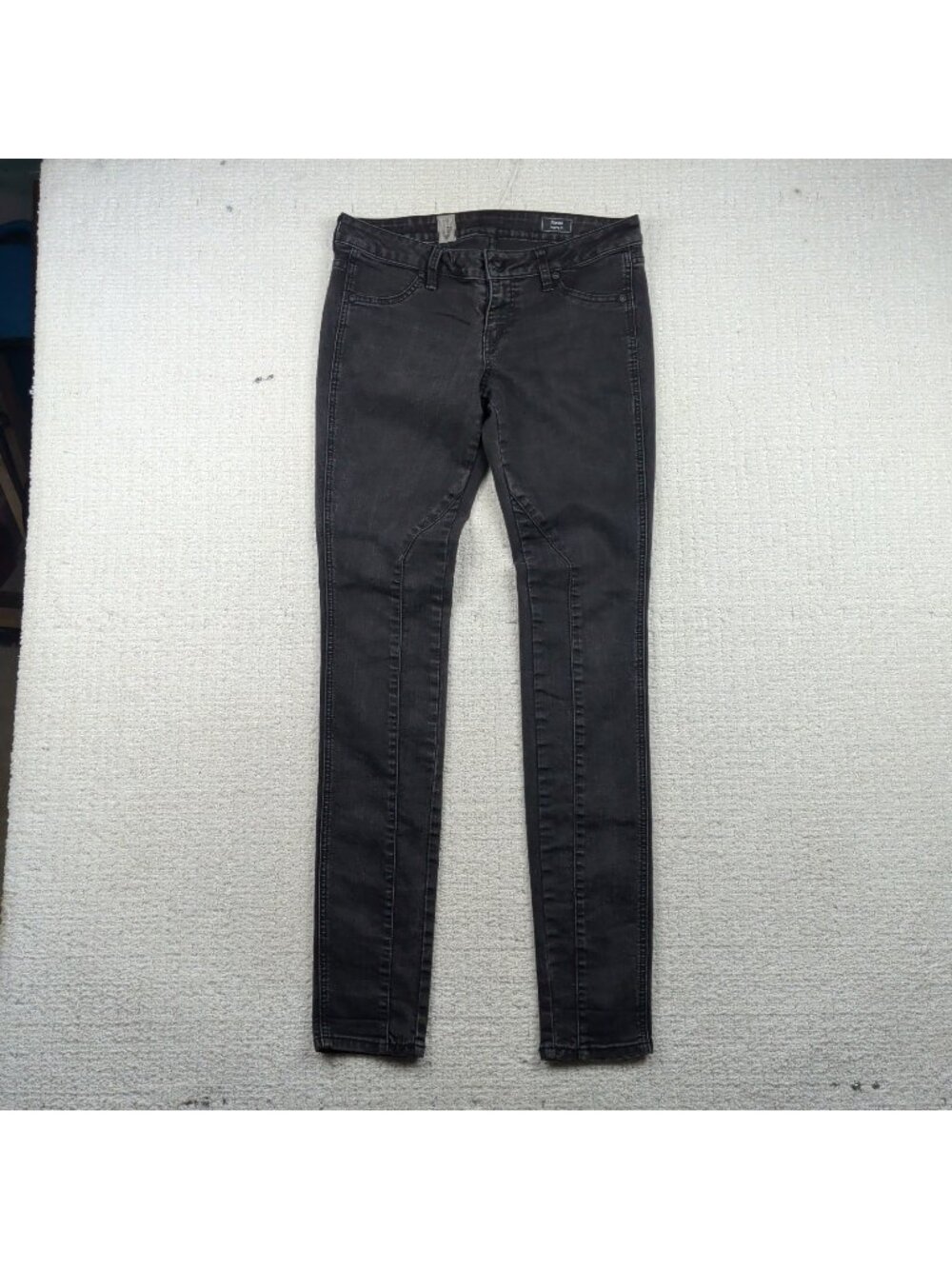 Volcom Pistol Legging Jeans Juniors Size 9 Dark Faded Gray Skater Grunge 2000's